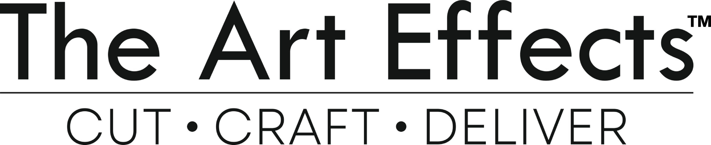 The Art Effects™ — Cut · Craft · Deliver